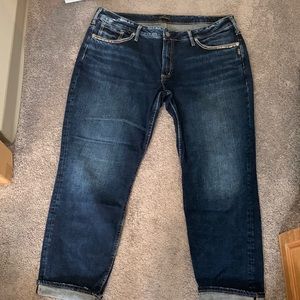 Silver Jeans Women’s size 18 Length 27 Boyfriend style